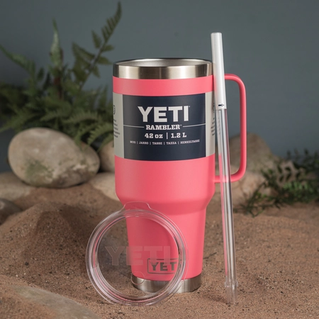 YETI Rambler 42 Oz Straw Mug - Tropical Pink - image 5