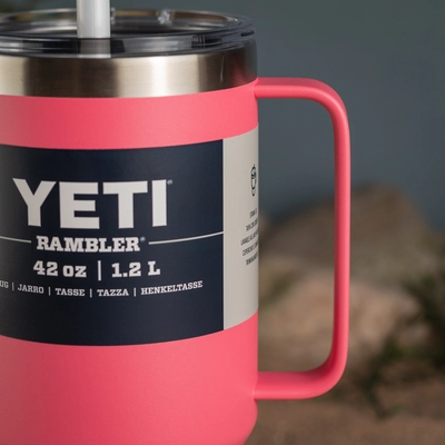 YETI Rambler 42 Oz Straw Mug - Tropical Pink - image 6