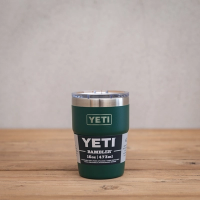 YETI Single 16 Oz Stackable Cup - Black Forest Green