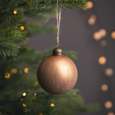 Glass Selene Bauble 8Cm