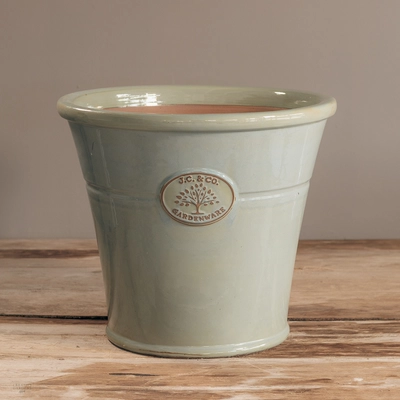 JC & Co Antique Grey Cone Glazed Pot
