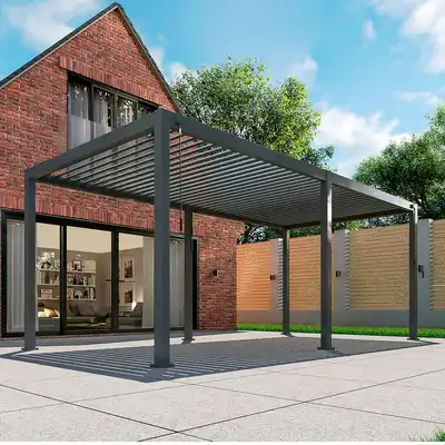 Nova Titan Aluminium Pergola - 6m x 3m