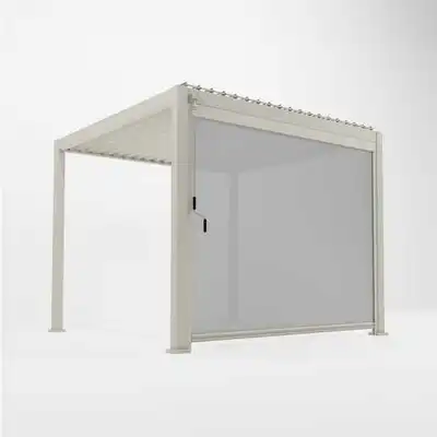 Pull Down Screen for Nova Titan 3m Pergolas - Pebble